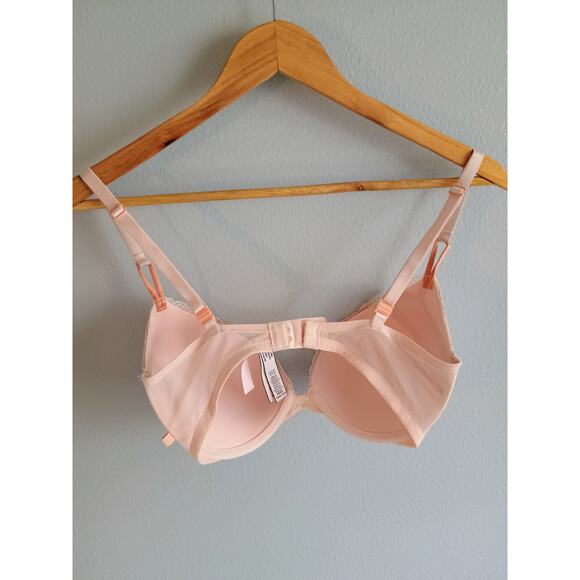 Victoria's secret light pink lace push-up bra womens 32DD - Picture 5 of 11